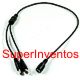 CABLE ALIMENTACION DOBLE MACHO 2,1