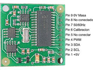 Conexiones de sensor brujula digital CMPS03