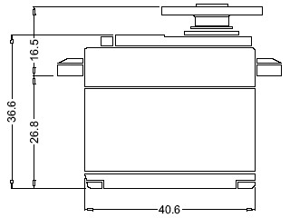 Dimensiones servos hitec hs422