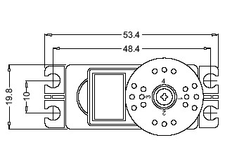 Dimensiones servos hitec hs322