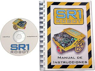 El robot incluye un completo manual de instrucciones y un disco con toda la documetación y programas necesarios.