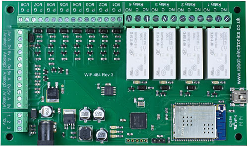 Conexiones de la placa WIFI484