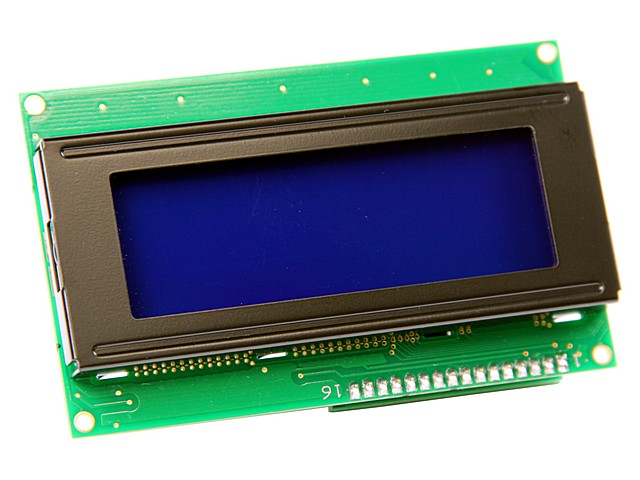 MODULO LCD I2C Y SERIE  4 X 20 LCD03 AZUL. Clic para ampliar