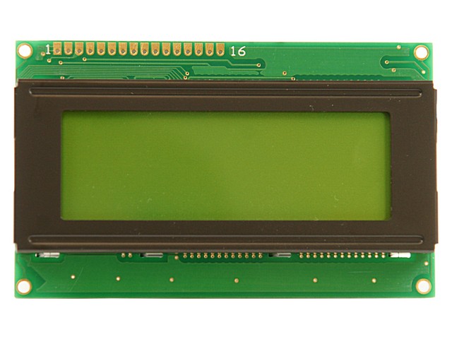 DISPLAY LCD  4 X 20 VERDE. Clic para ampliar