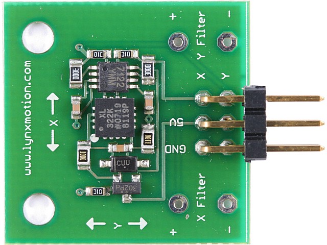 SENSOR ACELEROMETRO DE 2 EJES CON BUFER. Clic para ampliar